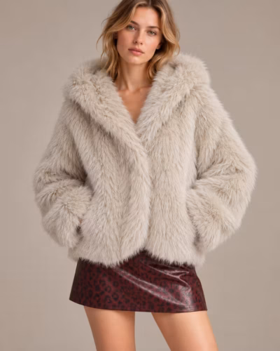 CLOUD SOFT FAUX FUR HOODED JACKET — ΠΑΝΩΦΟΡΙΑ (1)