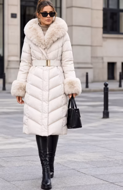 SIBERIA LUXE LONG BELTED PUFFER COAT — ΠΑΝΩΦΟΡΙΑ
